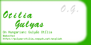 otilia gulyas business card