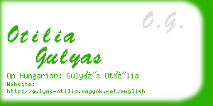 otilia gulyas business card